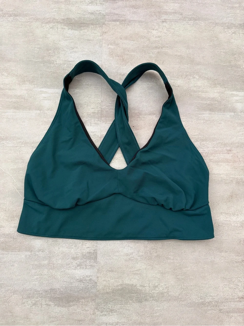 FP Movement x Free People | Cross Back Longline Sports Bra Teal - Size Medium
